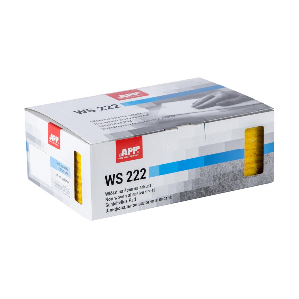 Fibre abrasif - Pour ponceuse - Micro grain - 150x230mm - 10 pièces - APP WS 222