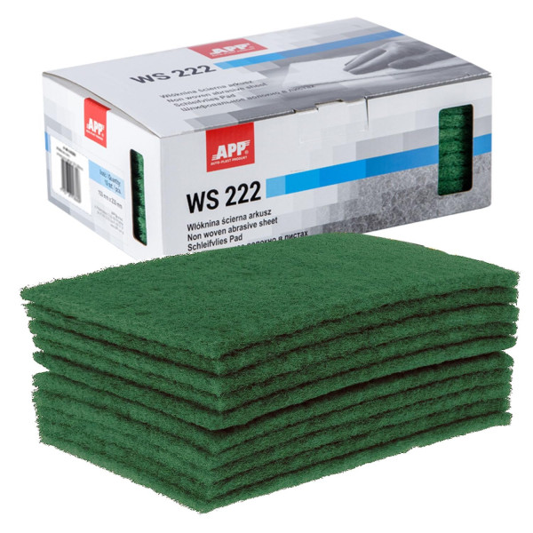 photo-Fibre abrasif - Pour ponceuse - Grain gros - 150x230mm - 10 pièces - APP WS 222