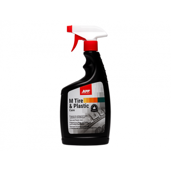 photo-Produit nettoyant - Plastique et caoutchouc extérieur - Pneus - Voiture - APP - 650ml