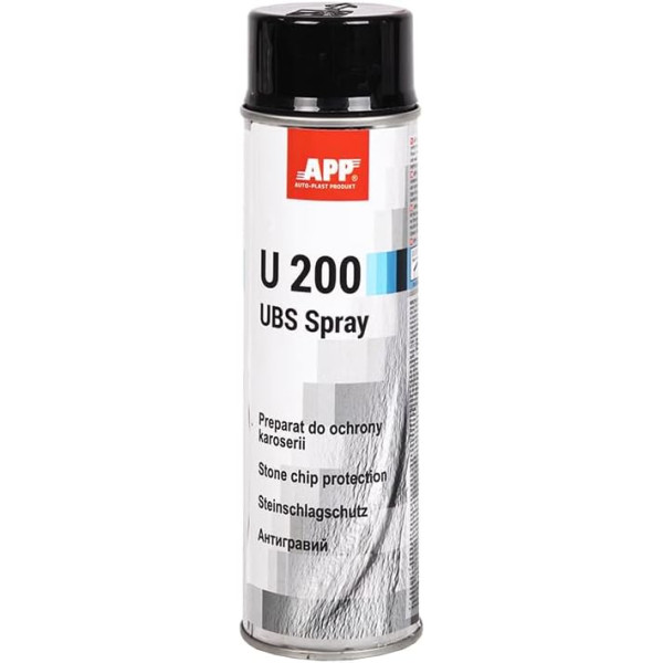 photo-Anti gravillons - Protection bas de caisse - Voiture - Noir - Antirouille - APP U200 - 500ml