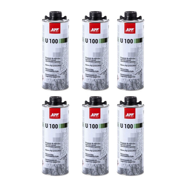 photo-Blackson - Produit anti gravillon - Noir - Carrosserie - 6 x bidons 1L - APP U100