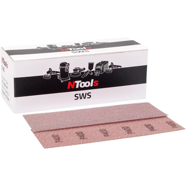 photo-Bandes abrasives pour ponceuse - 70x200mm - Grain P320 - 50 pièces - Ntools - APP