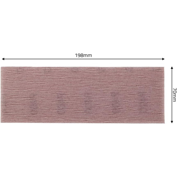 Bandes abrasives pour ponceuse - 70x200mm - Grain P320 - 50 pièces - Ntools - APP