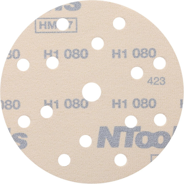 Disque de ponçage - Abrasif - 150mm diamètre - Grain 80 - 50 pièces - Ntools HMF7