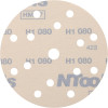 Disque de ponçage - Abrasif - 150mm diamètre - Grain 80 - 50 pièces - Ntools HMF7