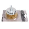 Brosse métallique pour perceuse - 75mm diamètre - Avec tige hexagonale - NTools