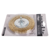 Brosse métallique pour perceuse - Plate - 100mm diamètre - Avec tige hexagonale - NTools