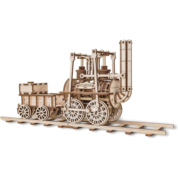 photo-Modélisme - Maquette 3D - Locomotive - 325 pièces - Bois - Puzzle