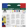 Peinture acrylique - Haut viscosité - Coffret 5 tubes 100ml - Couleurs primaires - Pébéo Studio
