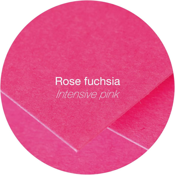 Cartes - 8,2x12,8cm - 210g - Pollen - Rose fuchsia - 25 unités - Clairefontaine