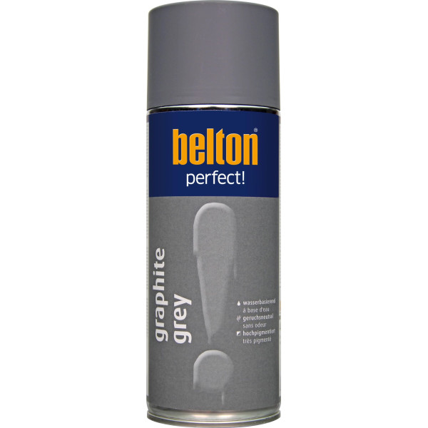 photo-Bombe de peinture - Gris graphite - Tous supports - Belton Perfect! - 400ml
