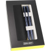Stylo plume et stylo roller - Rechargeable - Avec étui - Pointe médium - Online - Métal - Bleu nuit