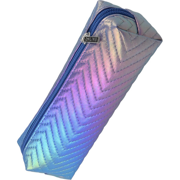 photo-Trousse - 1 compartiment - Irisé - Arc-en-ciel - 20cm - Scolaire - Online