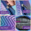 Trousse - 1 compartiment - Irisé - Arc-en-ciel - 20cm - Scolaire - Online