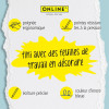 Stylo roller - Rechargeable - Pointe moyenne - Pour l'école - Vert menthe - Online