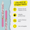 Stylo gel - Encre bleue effaçable - Rechargeable - Pointe moyenne - Avec gomme - Online MagiXX