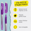 Stylo gel - Encre bleue effaçable - Rechargeable - Pointe moyenne - Avec gomme - Online MagiXX