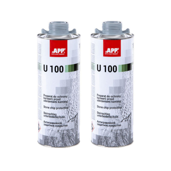 photo-Blackson - Produit anti gravillon - Gris - Carrosserie - 2 bidons 1L - APP U100
