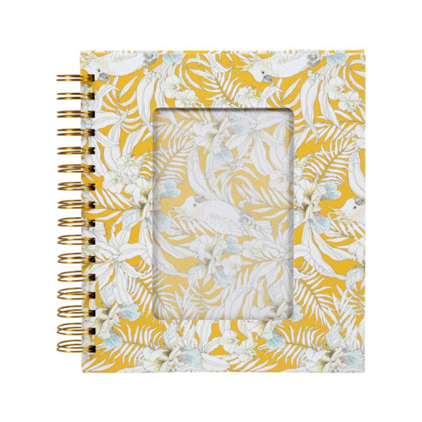 photo-Album photos - Cadre intégré - 14x17 cm - 40 pages - Couverture perroquet tropical