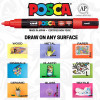 Marqueurs - Feutres - POSCA - Mallette Manga Hero - 20 couleurs - Tout support