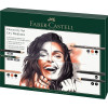 photo-Coffret dessin - Faber-Castell - Crayons Polychromos, Pitt pastell, charbon + accessoires