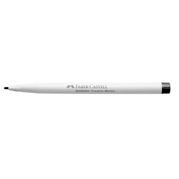 Feutre - Noir Blackout - 599 - Indélébile - Pointe 1,5mm - Tous supports - Faber-Castell Goldfaber creative marker