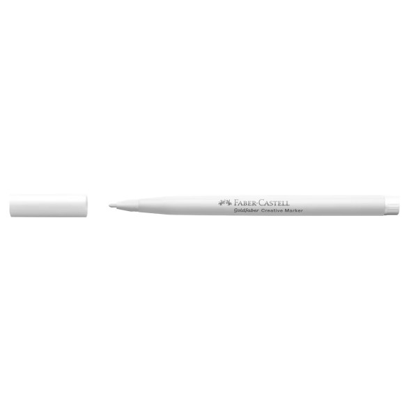Feutre - Blanc - 501 - Indélébile - Pointe 1,5mm - Tous supports - Faber-Castell Goldfaber creative marker