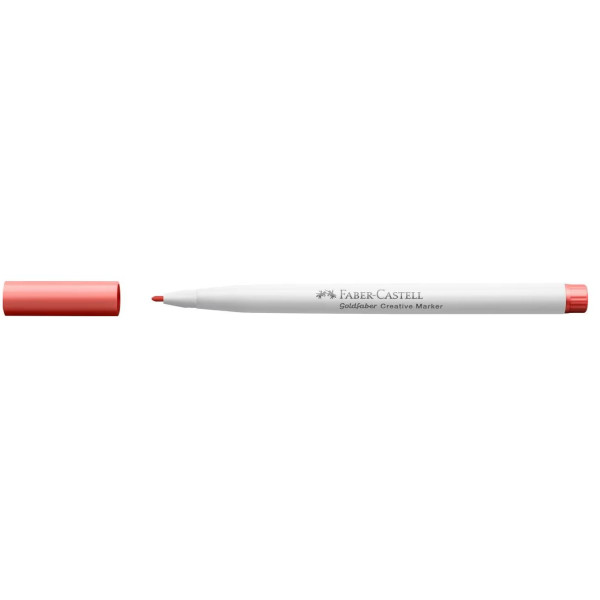 Feutre - Rouge - 521 - Indélébile - Pointe 1,5mm - Tous supports - Faber-Castell Goldfaber creative marker