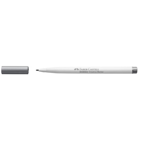 Feutre - Gris - 575 - Indélébile - Pointe 1,5mm - Tous supports - Faber-Castell Goldfaber creative marker