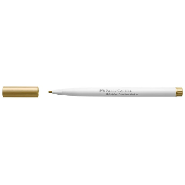 Feutre - Or - 550 - Indélébile - Pointe 1,5mm - Tous supports - Faber-Castell Goldfaber creative marker