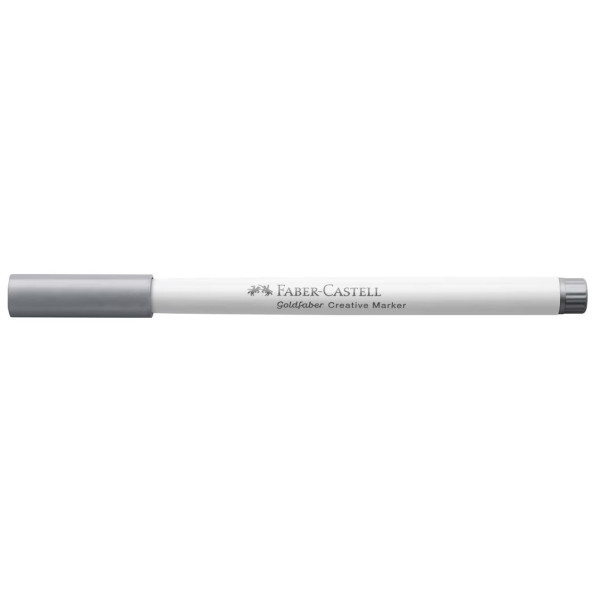 photo-Feutre - Argent - 551 - Indélébile - Pointe pinceau - Tous supports - Faber-Castell Goldfaber creative marker