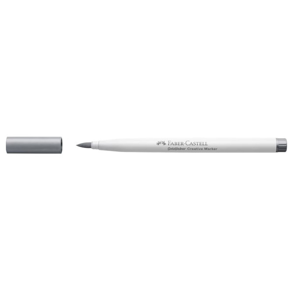 Feutre - Argent - 551 - Indélébile - Pointe pinceau - Tous supports - Faber-Castell Goldfaber creative marker