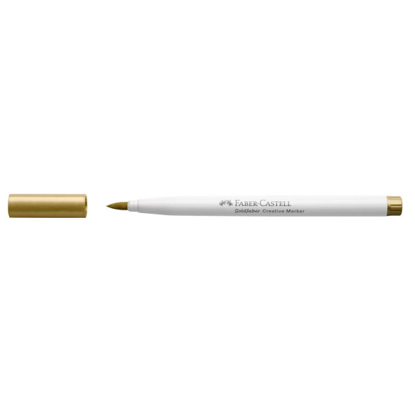 Feutre - Or - 550 - Indélébile - Pointe pinceau - Tous supports - Faber-Castell Goldfaber creative marker