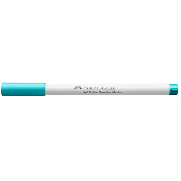 photo-Feutre - Bleu caraïbe - 556 - Indélébile - Pointe pinceau - Tous supports - Faber-Castell Goldfaber creative marker