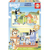 photo-Puzzle - Bluey - Enfant dès 5 ans - 2 x 50 pièces - Pièces en bois - 26x18cm - Educa