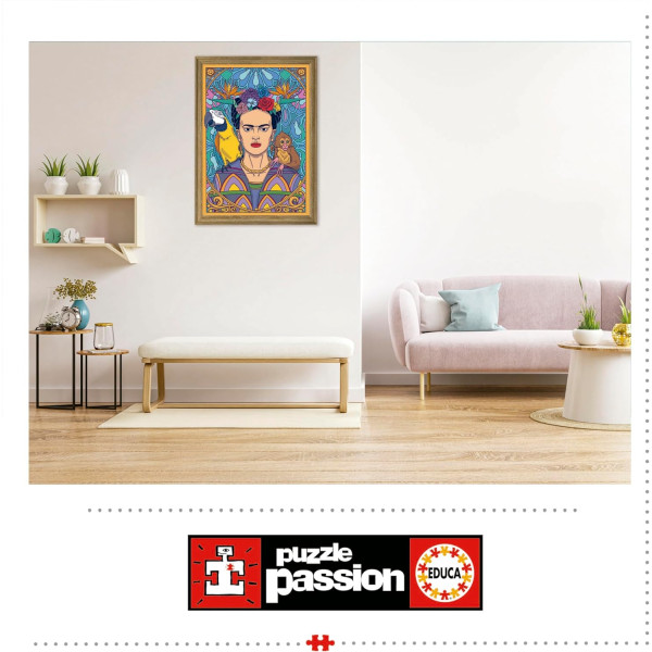 Puzzle - Fridha Kahlo - Portait - 1500 pièces - 85x60cm - Dès 14 ans - Educa