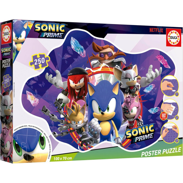 Puzzle - Sonic le hérisson - 250 pièces - 100x70cm - Dès 8 ans - Educa