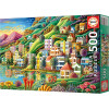 Puzzle - Le port caché coloré - 500 pièces - Dès 11 ans - 48x34cm - Educa