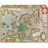 photo-Puzzle - Carte ancienne de l'Europe - 1000 pièces - Dès 14 ans - 68x48cm - Educa