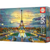 Puzzle - Tableau Tour Eiffel - 500 pièces - Dès 11 ans - 48x34cm - Educa