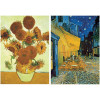 Puzzles - Tableaux Van Gogh - Les tournesols - Terrasse café du soir - 2x1000 pièces - Dès 14ans