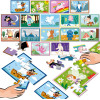 Jeu de société - Puzzle battle junior - Dès 4 ans - 16 puzzles de 9 pièces - Educa