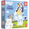 Jeu créatif - Bluey - Collage et gommettes - 6 modèles + accessoires - Educa