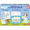 photo-Jeu créatif - Bluey - Coloriage, collage - 6 modèles + gommettes + crayons - Dès 3 ans
