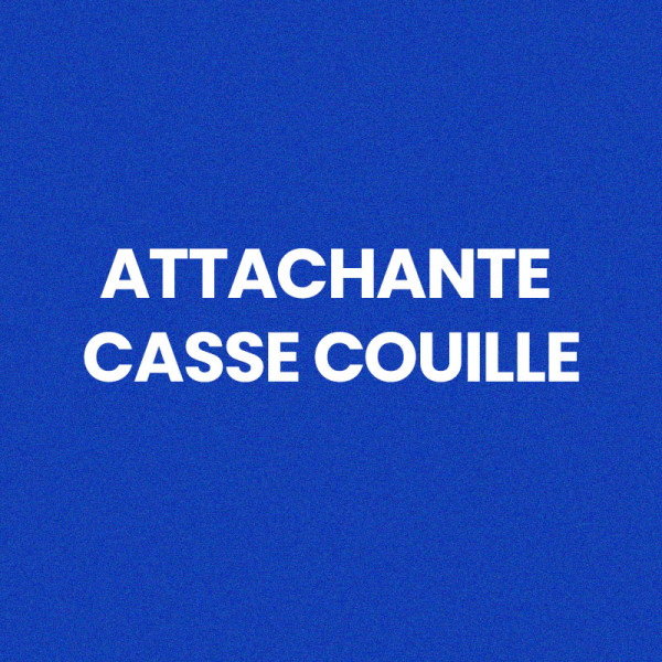 Chaussettes - Femme - Bleu avec paillettes - Attachante - Casse couille - Taille 36/42 - Humour - Cadeau