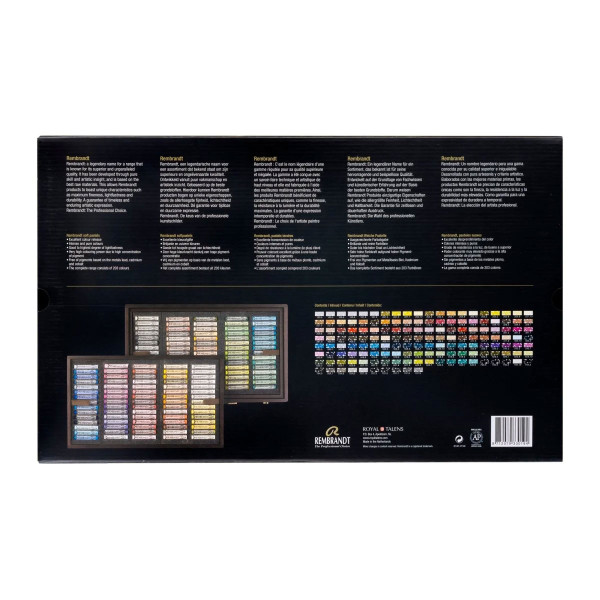 Pastels - Tendre - Coffret bois master - 150 couleurs - Rembrandt - Beaux-arts