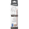 photo-Crayons graphite - 6 modèles - 4H,3H,2H,H,F et HB - Gomme + taille-crayon - Lyra
