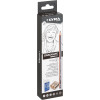 Crayons graphite - 6 modèles - 4H,3H,2H,H,F et HB - Gomme + taille-crayon - Lyra