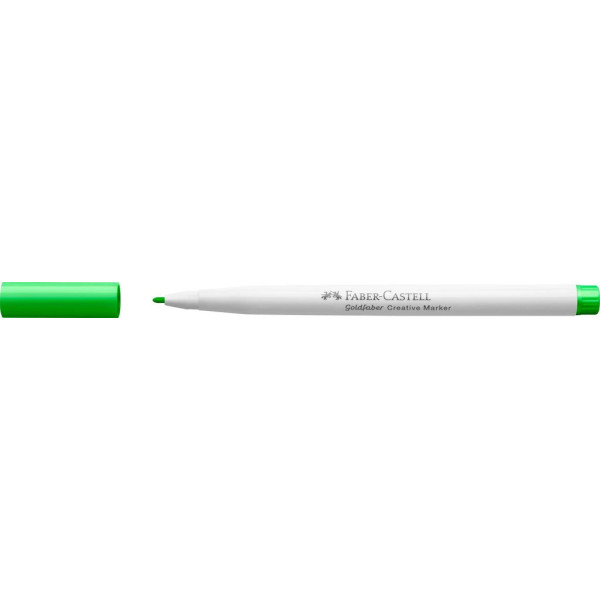Feutre - Vert - 566 - Indélébile - Pointe 1,5mm - Tous supports - Faber-Castell Goldfaber creative marker