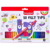 photo-Feutres de coloriage - Dessin - Enfant - 50 couleurs - Pointe solide - Bruynzeel